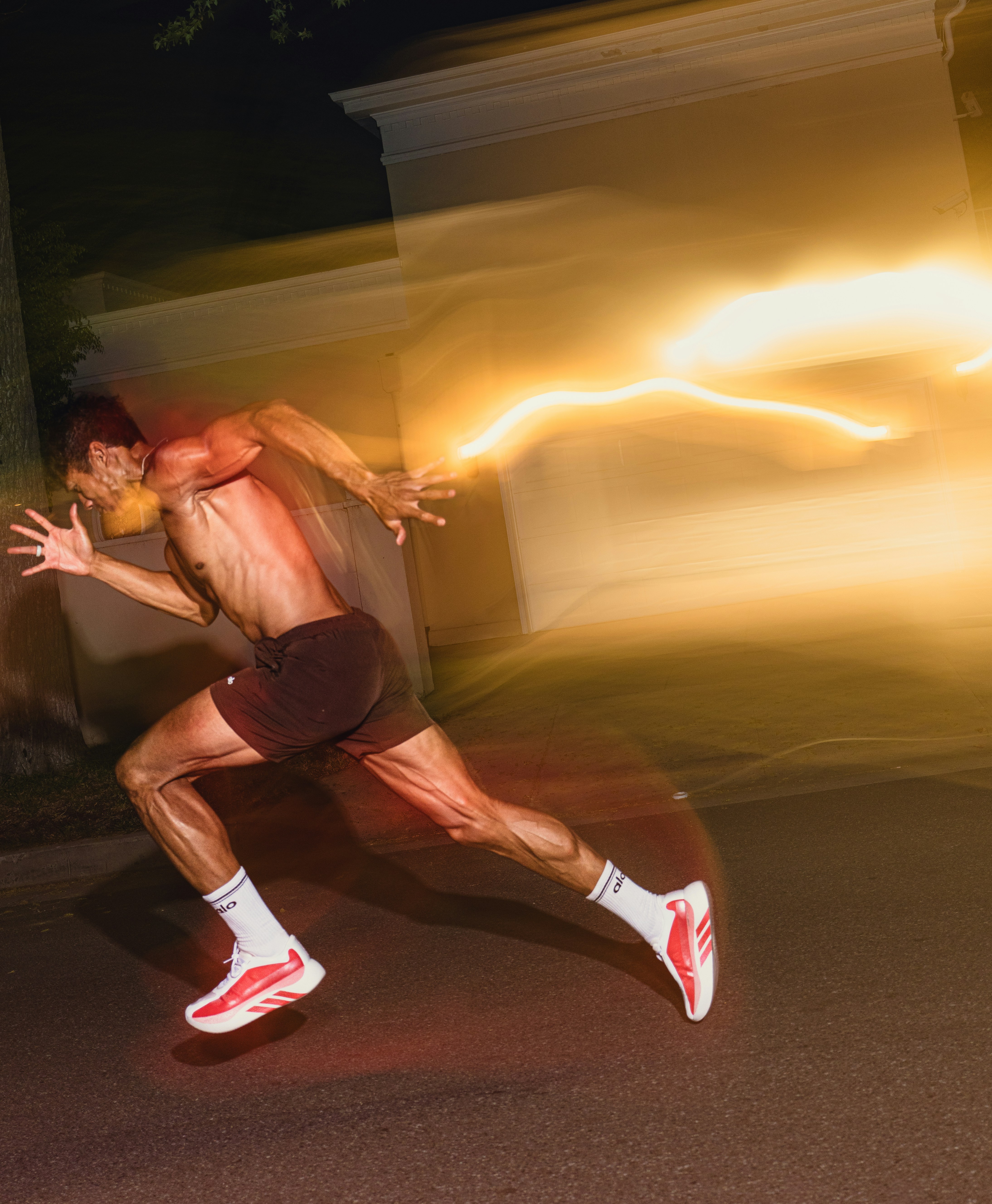 Body in motion with light